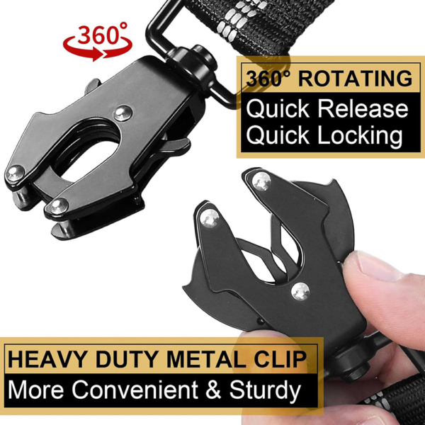 Tactical Dog Leash with Bungee – No Pull Control