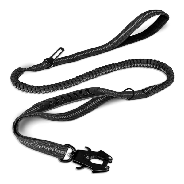 Tactical Dog Leash with Bungee – No Pull Control