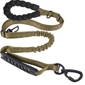 Dual-Handle Reflective Anti-Pull Dog Leash