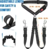 S52e1172970704407a930ddf0cf2d6697J.webp Double-headed Dog Safety Harness Pet Car Headrest Restraint Device Adjustable Tension Split Connection Safety Harness for Travel